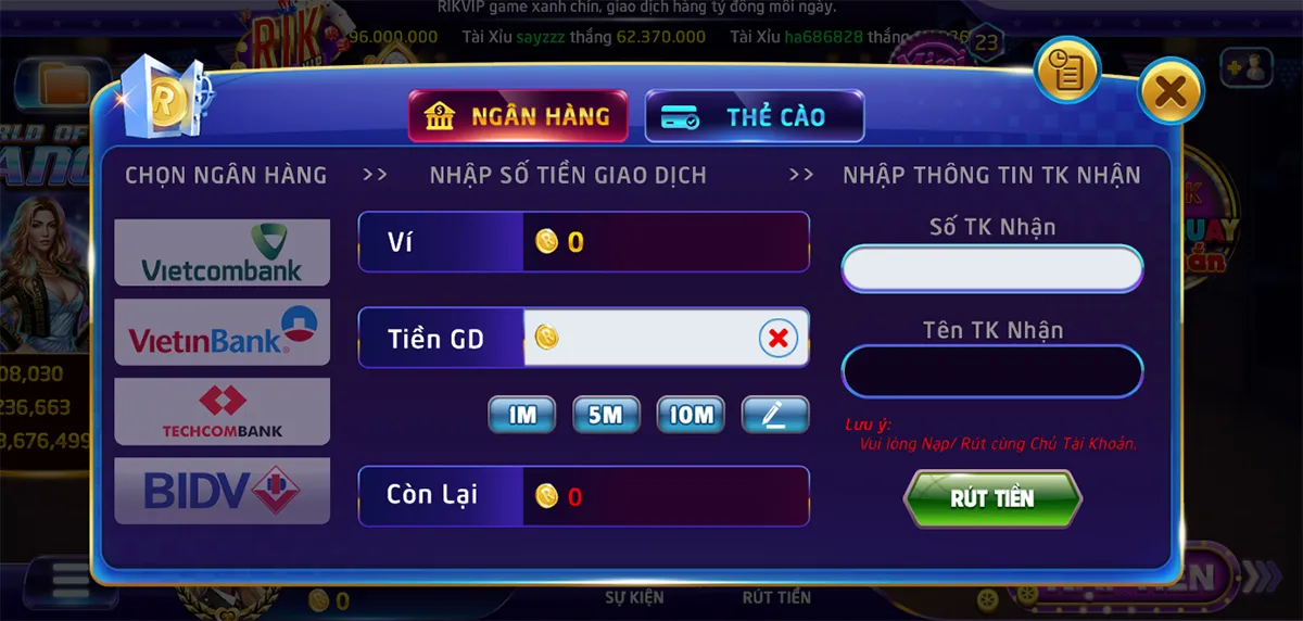 Khám Phá Thế Giới Trò Chơi - Nạp Tiền Rikvip Dễ Dàng Hơn Bao Giờ Hết Khám Phá Thế Giới Trò Chơi - Nạp Tiền Rikvip Dễ Dàng Hơn Bao Giờ Hết